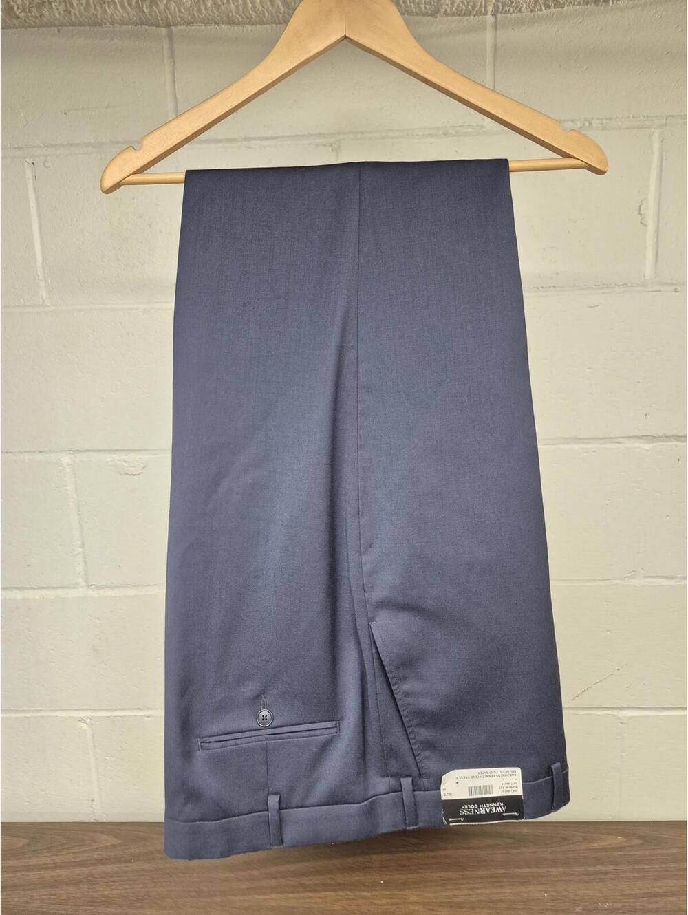 AWEARNESS Kenneth Cole Men's Dress Pants - Size 46 - Elegant Navy Blue
